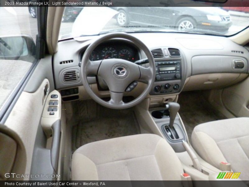 Dashboard of 2003 Protege LX