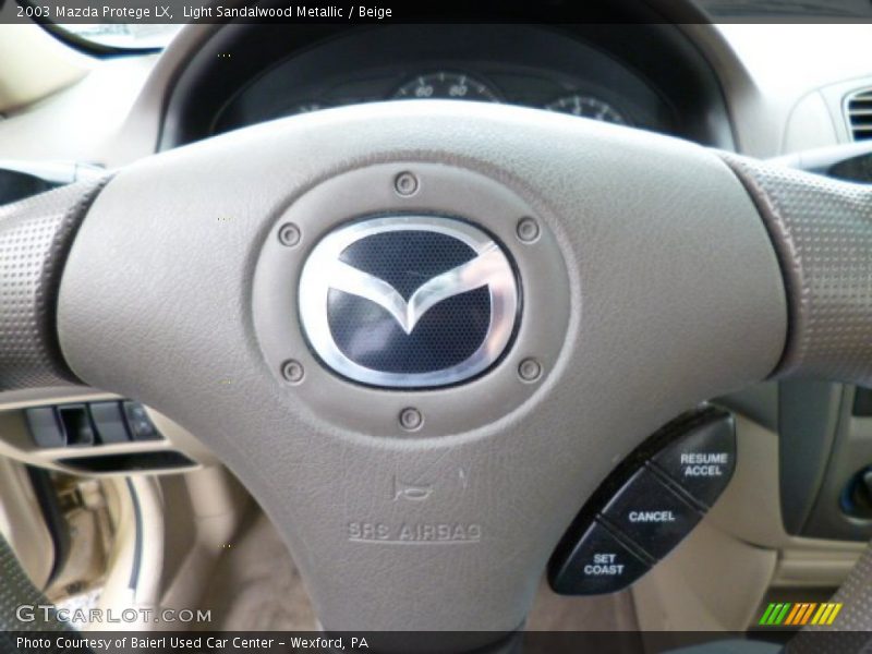 Light Sandalwood Metallic / Beige 2003 Mazda Protege LX