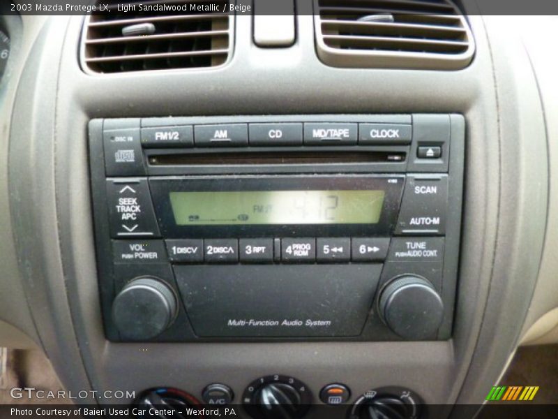 Audio System of 2003 Protege LX