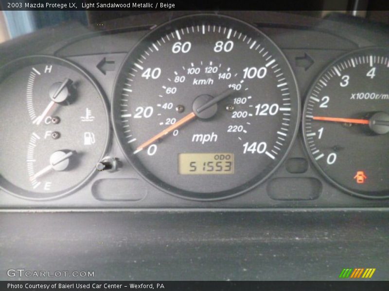 Light Sandalwood Metallic / Beige 2003 Mazda Protege LX