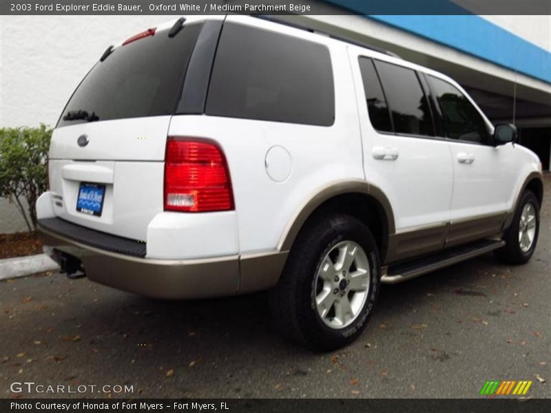 Oxford White / Medium Parchment Beige 2003 Ford Explorer Eddie Bauer