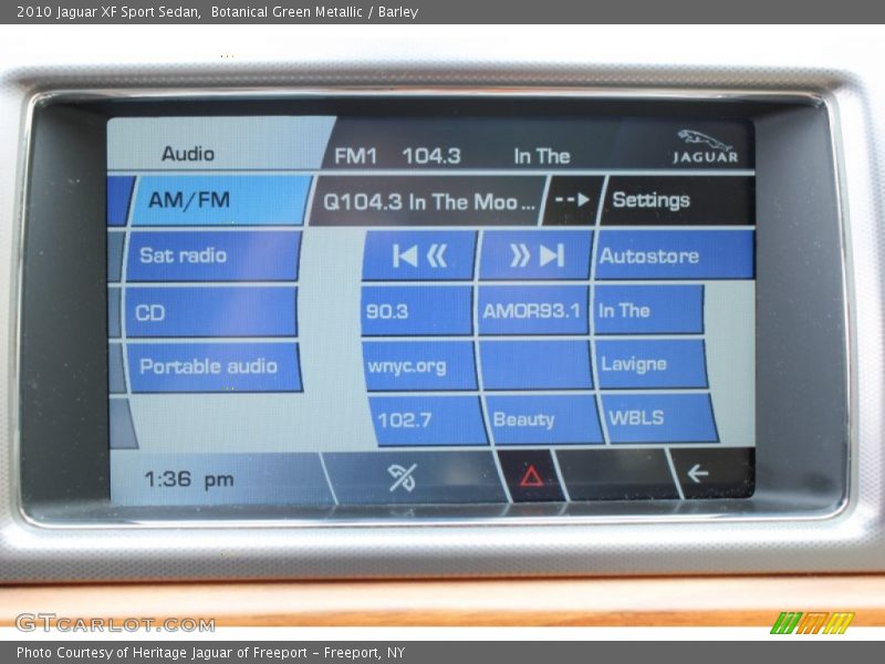 Audio System of 2010 XF Sport Sedan