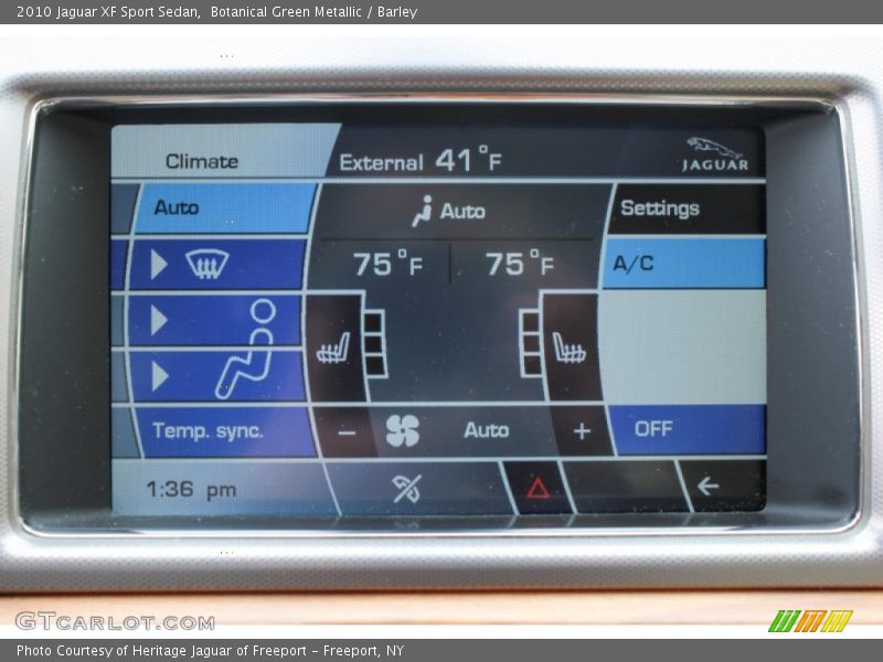 Controls of 2010 XF Sport Sedan