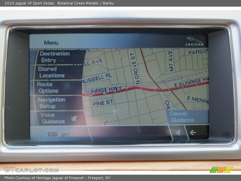 Navigation of 2010 XF Sport Sedan