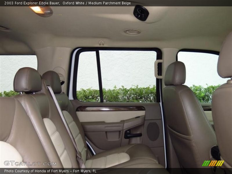 Oxford White / Medium Parchment Beige 2003 Ford Explorer Eddie Bauer