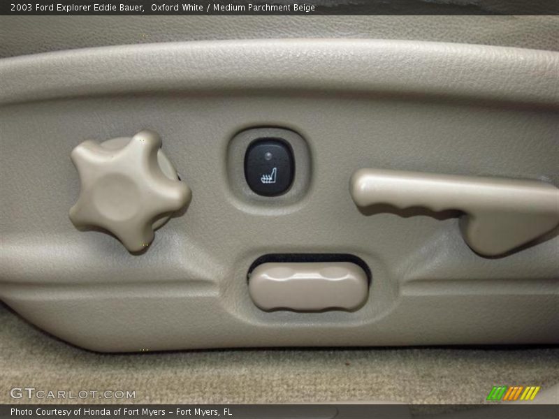 Oxford White / Medium Parchment Beige 2003 Ford Explorer Eddie Bauer