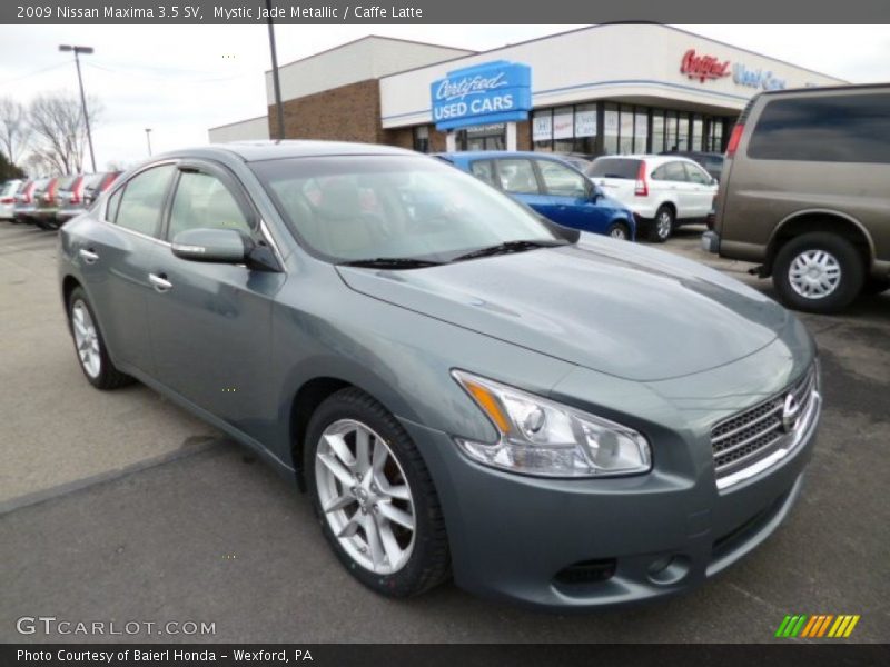 Mystic Jade Metallic / Caffe Latte 2009 Nissan Maxima 3.5 SV