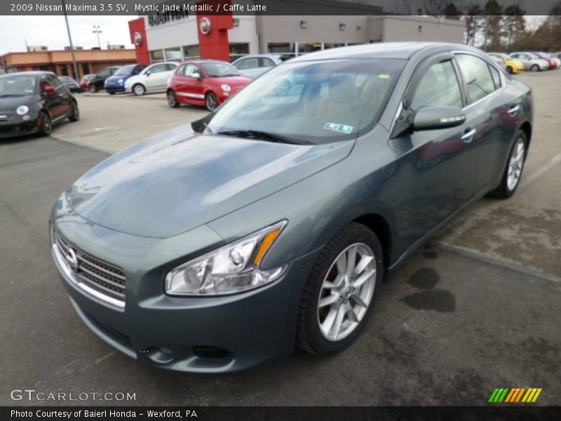Mystic Jade Metallic / Caffe Latte 2009 Nissan Maxima 3.5 SV
