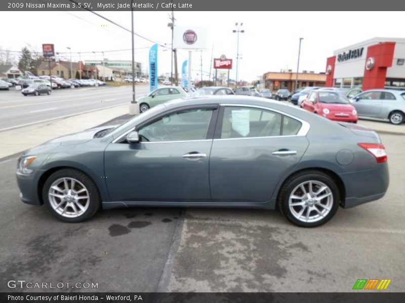 Mystic Jade Metallic / Caffe Latte 2009 Nissan Maxima 3.5 SV