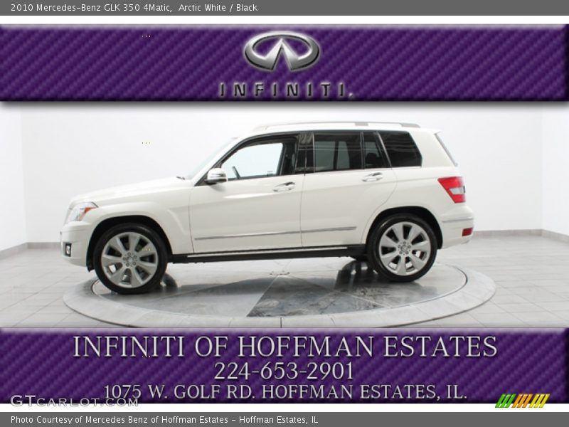 Arctic White / Black 2010 Mercedes-Benz GLK 350 4Matic