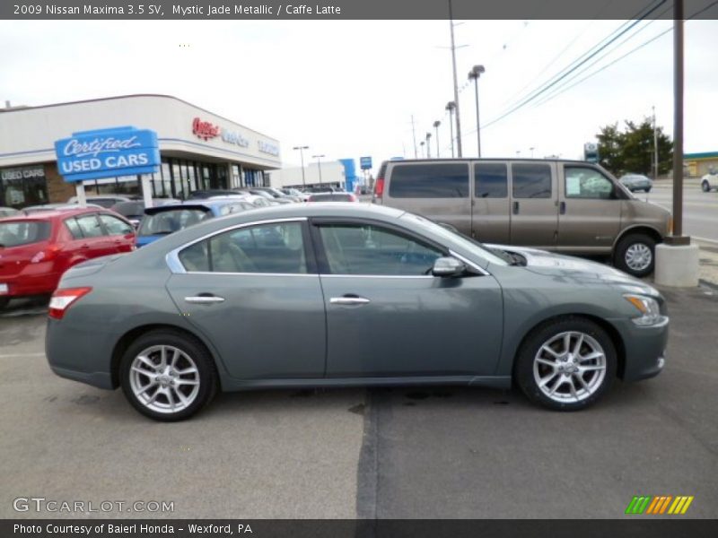 Mystic Jade Metallic / Caffe Latte 2009 Nissan Maxima 3.5 SV