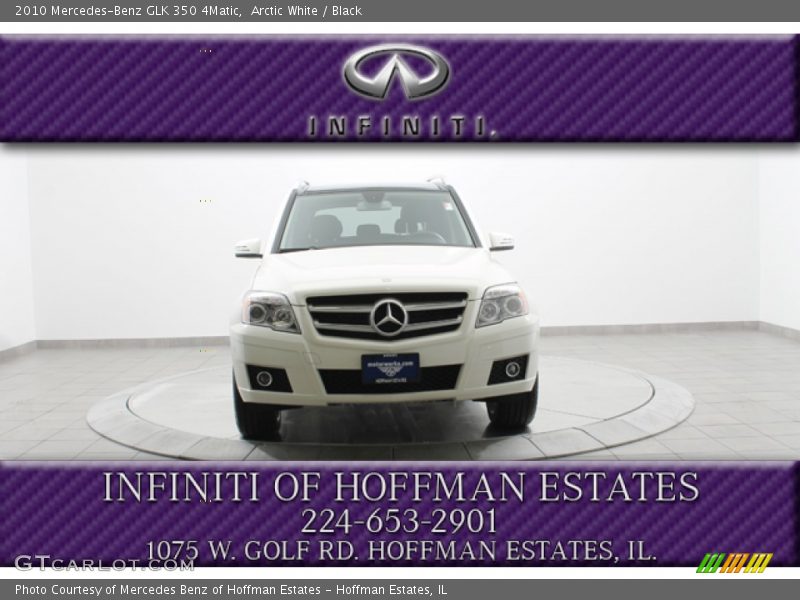 Arctic White / Black 2010 Mercedes-Benz GLK 350 4Matic