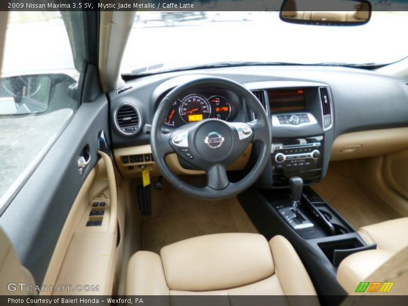 Mystic Jade Metallic / Caffe Latte 2009 Nissan Maxima 3.5 SV