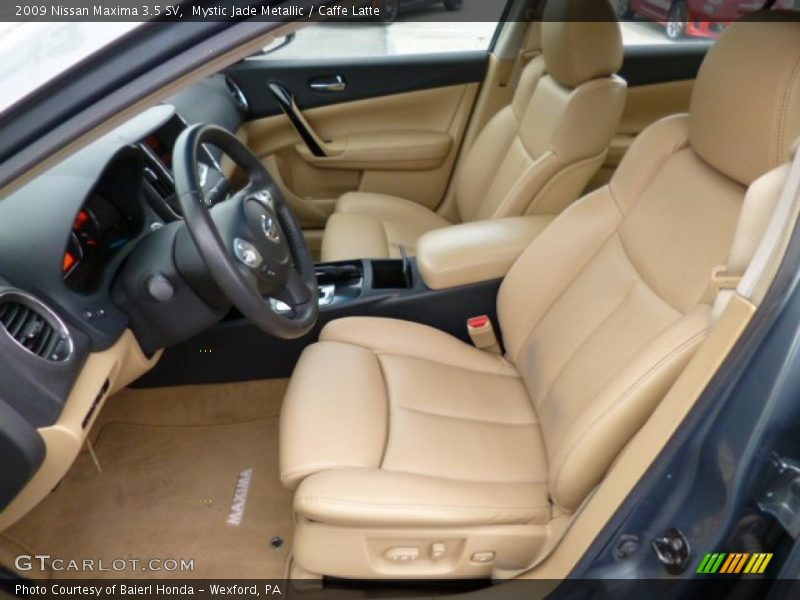 Mystic Jade Metallic / Caffe Latte 2009 Nissan Maxima 3.5 SV