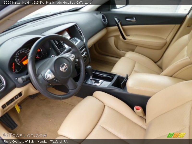 Mystic Jade Metallic / Caffe Latte 2009 Nissan Maxima 3.5 SV