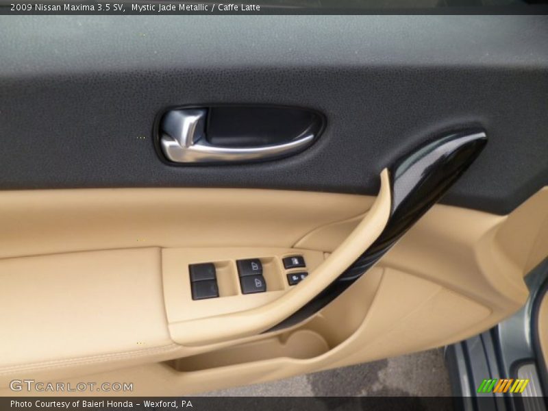 Mystic Jade Metallic / Caffe Latte 2009 Nissan Maxima 3.5 SV