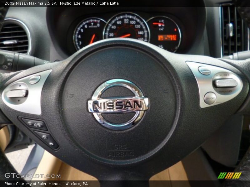 Mystic Jade Metallic / Caffe Latte 2009 Nissan Maxima 3.5 SV