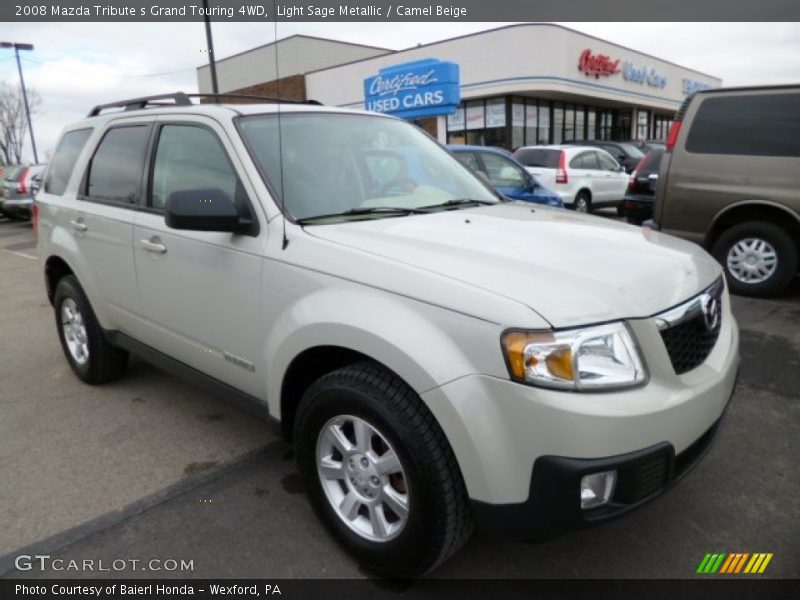 Light Sage Metallic / Camel Beige 2008 Mazda Tribute s Grand Touring 4WD