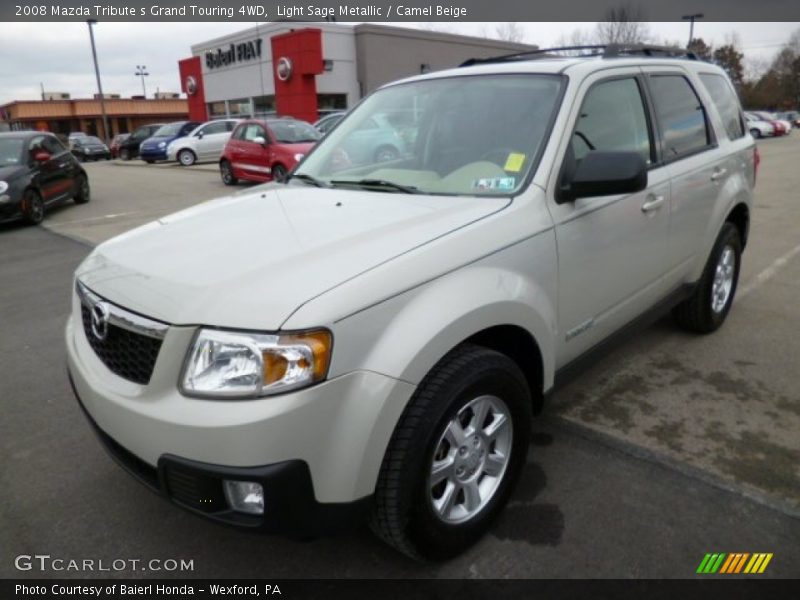 Light Sage Metallic / Camel Beige 2008 Mazda Tribute s Grand Touring 4WD