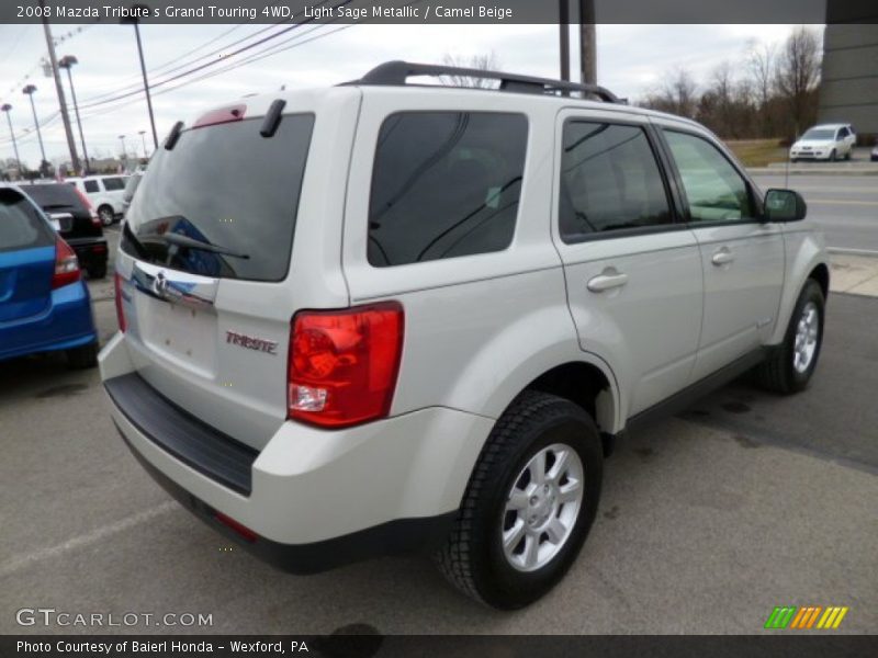 Light Sage Metallic / Camel Beige 2008 Mazda Tribute s Grand Touring 4WD
