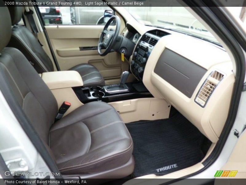 Light Sage Metallic / Camel Beige 2008 Mazda Tribute s Grand Touring 4WD