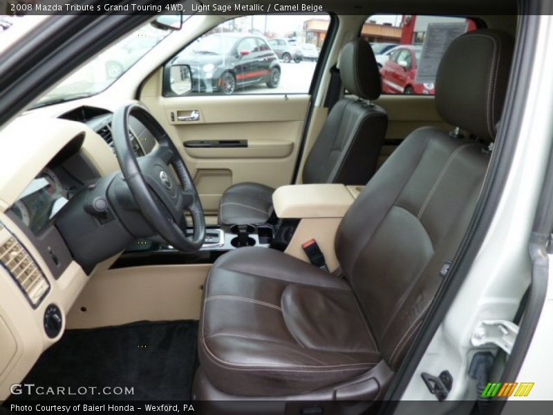 Light Sage Metallic / Camel Beige 2008 Mazda Tribute s Grand Touring 4WD