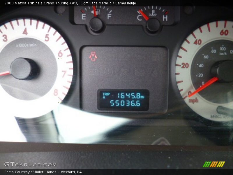 Light Sage Metallic / Camel Beige 2008 Mazda Tribute s Grand Touring 4WD