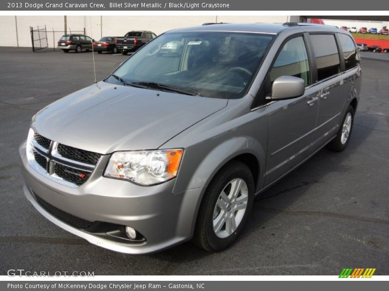 Billet Silver Metallic / Black/Light Graystone 2013 Dodge Grand Caravan Crew