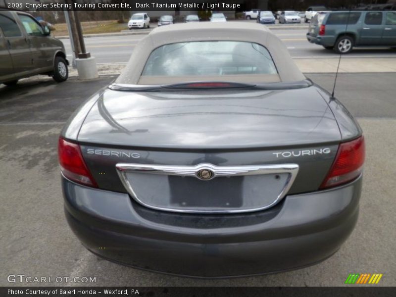 Dark Titanium Metallic / Light Taupe 2005 Chrysler Sebring Touring Convertible