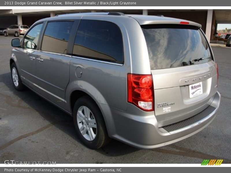 Billet Silver Metallic / Black/Light Graystone 2013 Dodge Grand Caravan Crew
