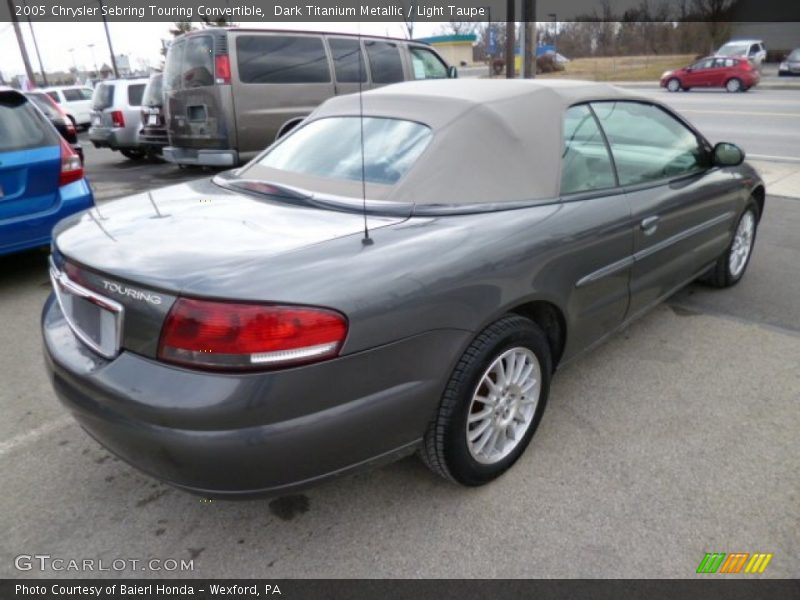 Dark Titanium Metallic / Light Taupe 2005 Chrysler Sebring Touring Convertible