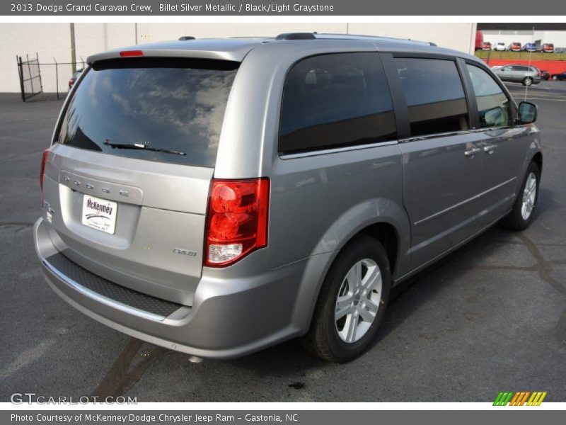 Billet Silver Metallic / Black/Light Graystone 2013 Dodge Grand Caravan Crew