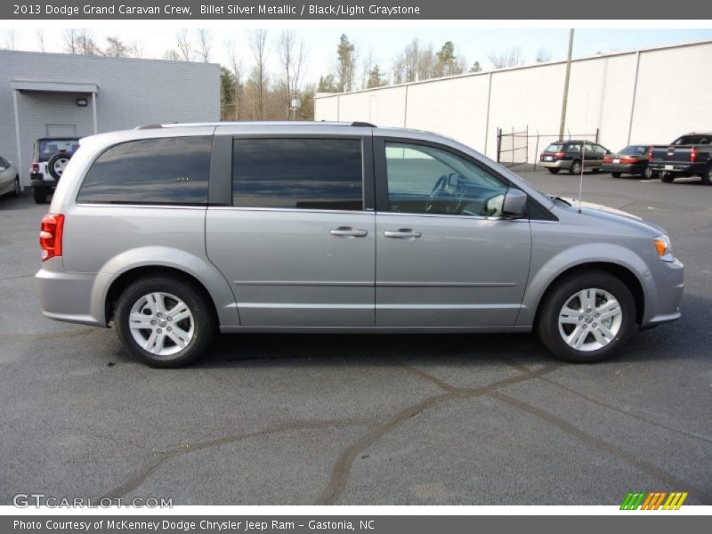Billet Silver Metallic / Black/Light Graystone 2013 Dodge Grand Caravan Crew