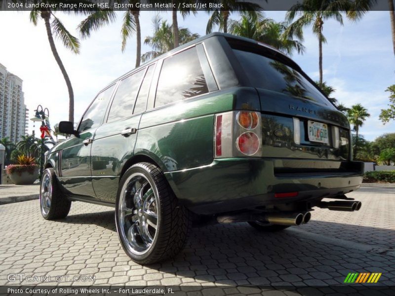 Epsom Green Metallic / Sand/Jet Black 2004 Land Rover Range Rover HSE