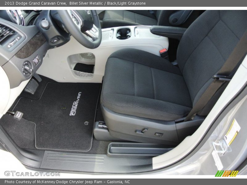 Billet Silver Metallic / Black/Light Graystone 2013 Dodge Grand Caravan Crew