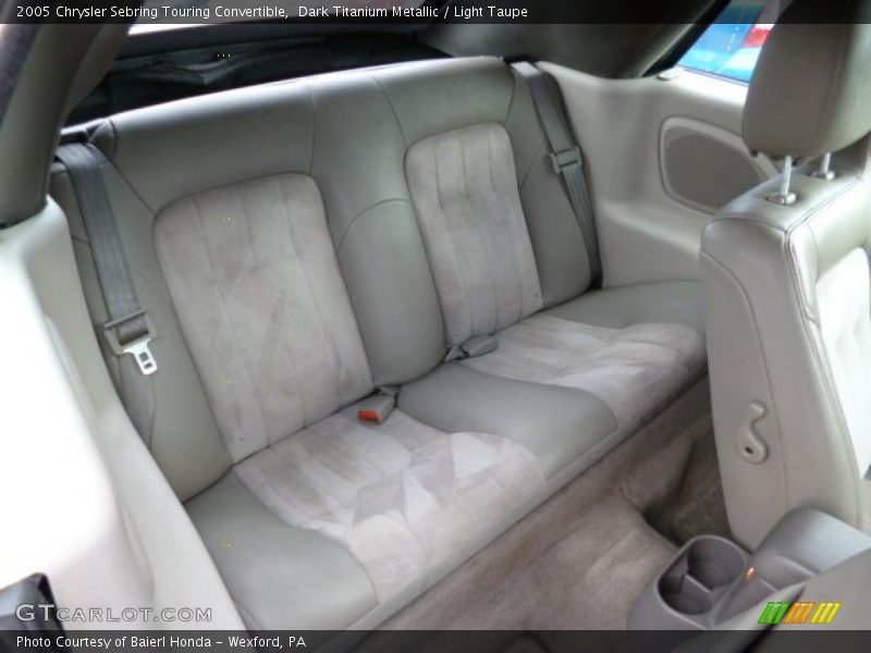 Rear Seat of 2005 Sebring Touring Convertible