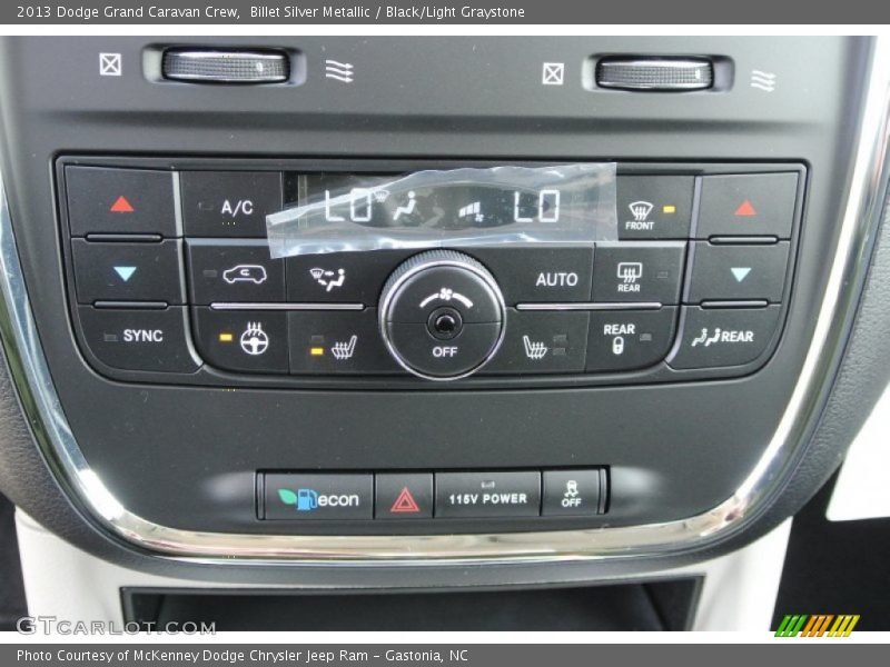 Billet Silver Metallic / Black/Light Graystone 2013 Dodge Grand Caravan Crew