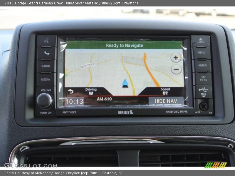 Billet Silver Metallic / Black/Light Graystone 2013 Dodge Grand Caravan Crew