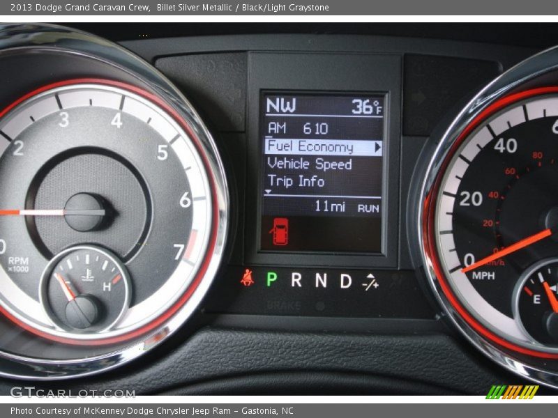 Billet Silver Metallic / Black/Light Graystone 2013 Dodge Grand Caravan Crew