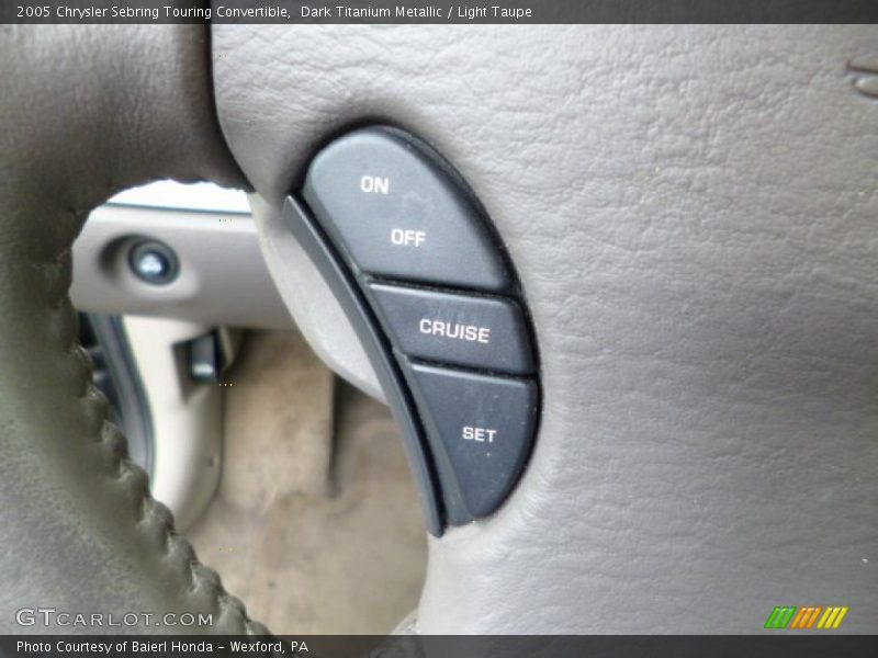 Dark Titanium Metallic / Light Taupe 2005 Chrysler Sebring Touring Convertible