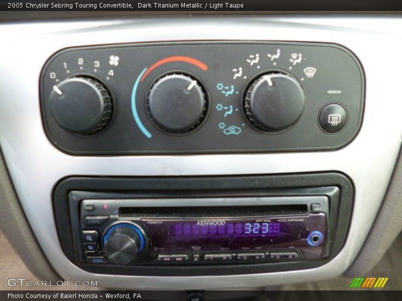 Controls of 2005 Sebring Touring Convertible