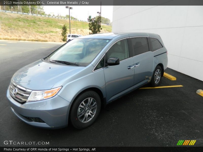 Celestial Blue Metallic / Gray 2013 Honda Odyssey EX-L