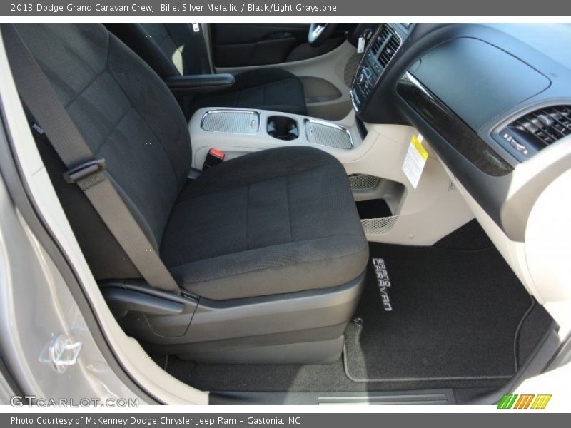 Billet Silver Metallic / Black/Light Graystone 2013 Dodge Grand Caravan Crew