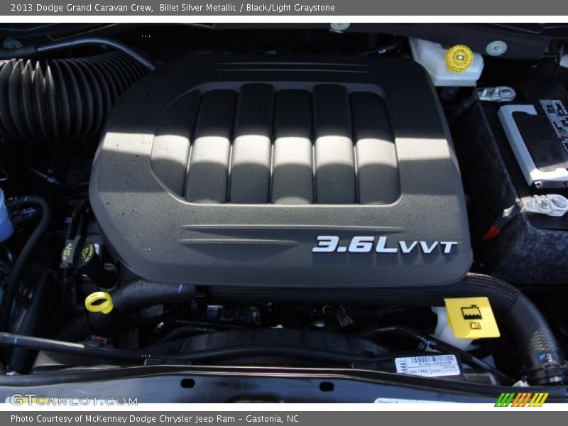 Billet Silver Metallic / Black/Light Graystone 2013 Dodge Grand Caravan Crew