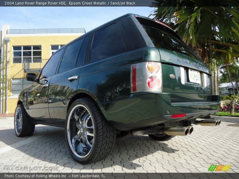 Epsom Green Metallic / Sand/Jet Black 2004 Land Rover Range Rover HSE