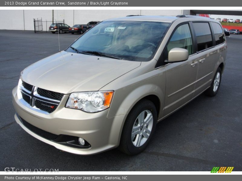 Sandstone / Black/Light Graystone 2013 Dodge Grand Caravan Crew
