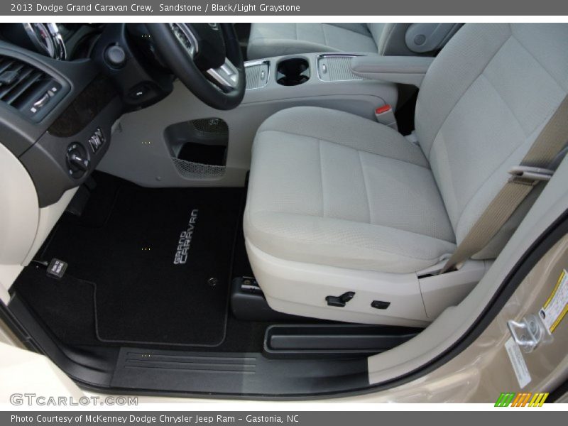 Sandstone / Black/Light Graystone 2013 Dodge Grand Caravan Crew