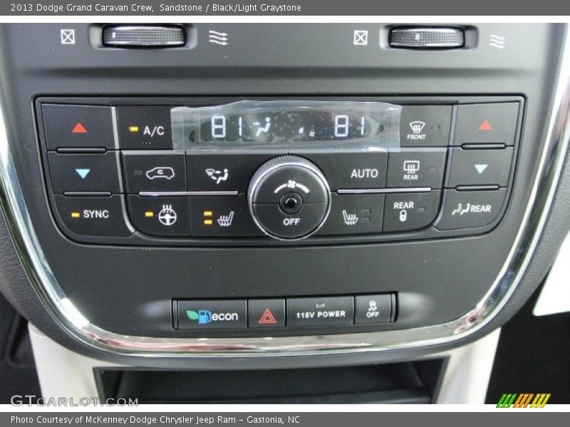 Sandstone / Black/Light Graystone 2013 Dodge Grand Caravan Crew