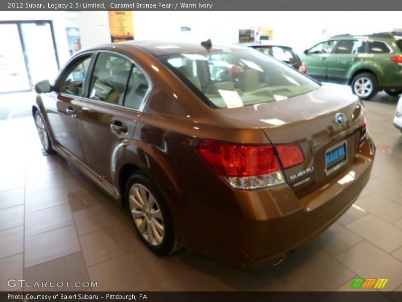 Caramel Bronze Pearl / Warm Ivory 2012 Subaru Legacy 2.5i Limited
