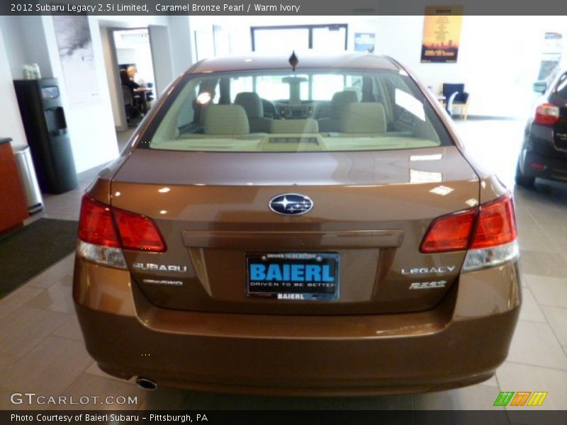Caramel Bronze Pearl / Warm Ivory 2012 Subaru Legacy 2.5i Limited